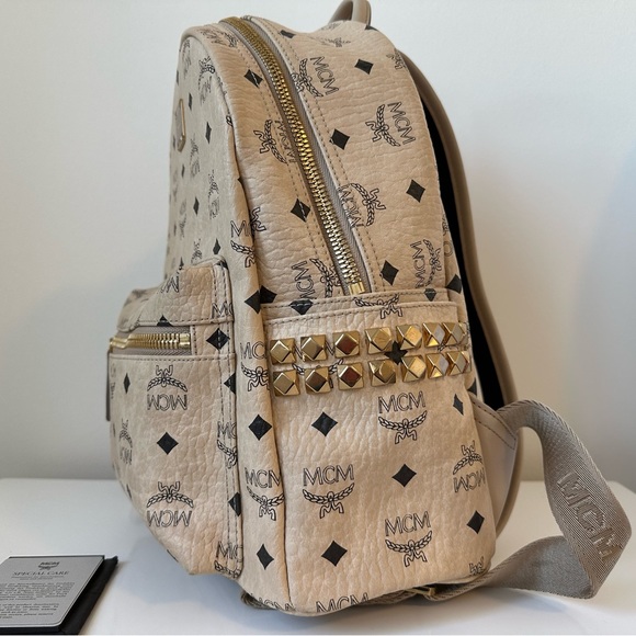 MCM STARK SIDE STUDS BACKPACK IN VISETOS - Picture 5 of 16